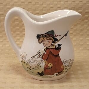 Vintage McCoy Creamer Shepherd Boy and his Lambs